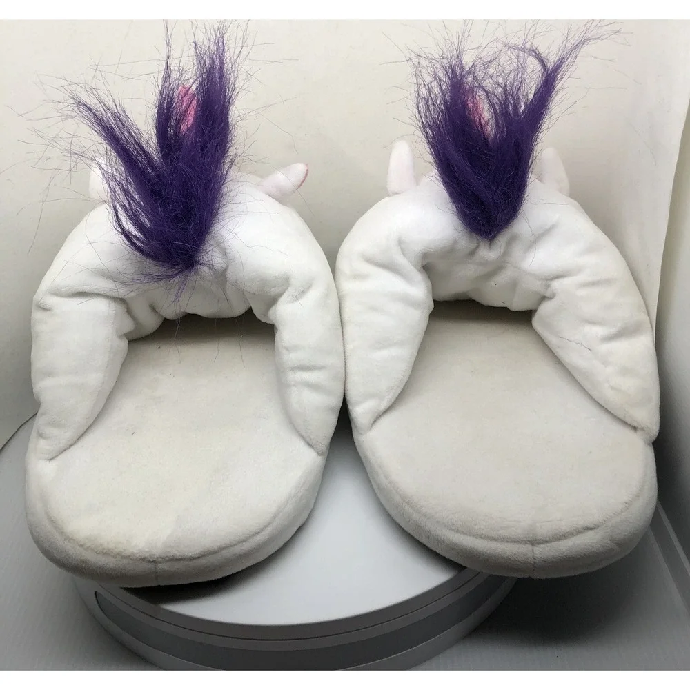 Girls Slippers Unicorn Face Plush Slippers 10